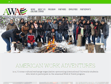 Tablet Screenshot of americanworkadventures.org